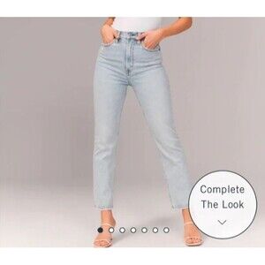 Abercrombie & Fitch Light Blue Ankle Jeans